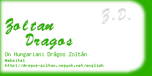 zoltan dragos business card